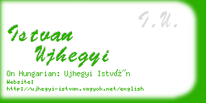 istvan ujhegyi business card